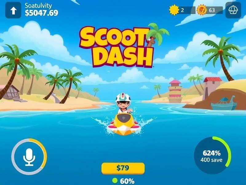 Scooty Beach Dash gameplay screenshot
